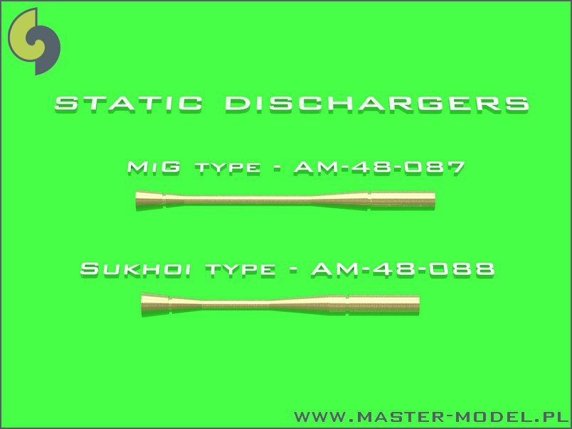 Master AM-48-087 Static dischargers - type used on MiG jets (14pcs) 1/48 – Bild 3
