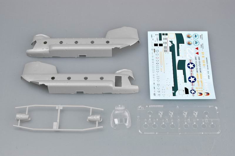 Trumpeter 01621 CH-47A Chinook hélicoptère de transport moyen (1/72) – image 4