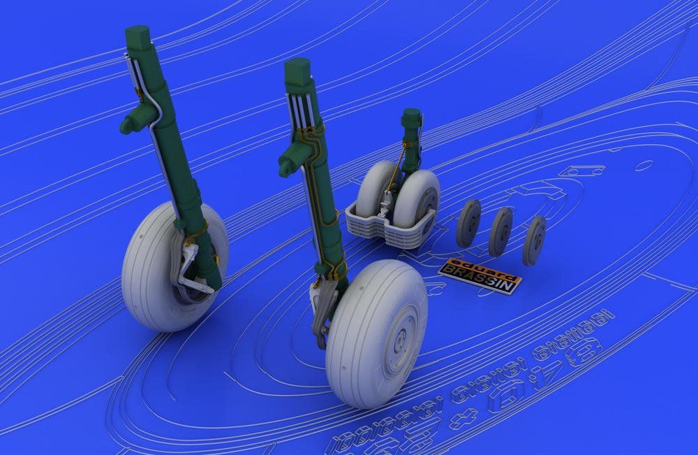 Eduard 648037 MiG-29 wheels 1/48 (Eduard, Academy) – immagine 2