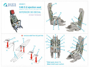 Siège Quinta Studio QR48011 C-2 pour la famille F-104 (Kinetic) 1/48 – image 2