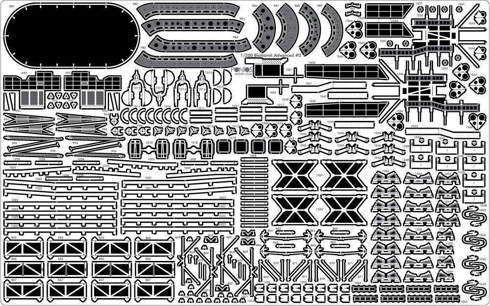 Pontos 27001F1 BISMARCK 1941 Detail Up Set Advanced 1/200 – Bild 5