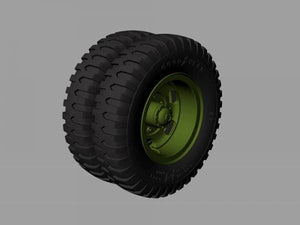 Panzer Art RE35-529 M35&amp;amp;M109 trucks road wheels (Goodyear) 1/35 – immagine 3