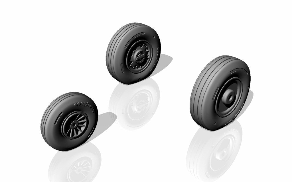 Armory Models AW48313 F-105 Thunderchief wheels w/ weighted tyres 1/48 – immagine 4
