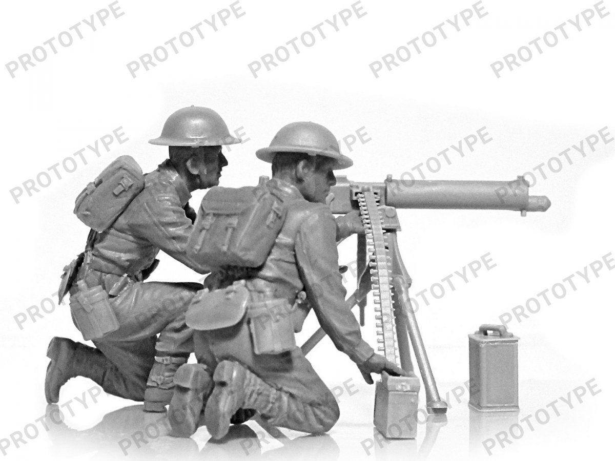 ICM 35646 Équipe de mitrailleuse Vickers britannique de la Seconde Guerre mondiale (mitrailleuse Vickers et 2 figurines) 1/35 – image 6