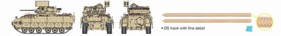 Dragon 7332 M6 Bradley Linebacker Air-Defence Vehicle 1/72 – Bild 9