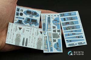 Quinta Studio QD32095 Su-30SM 3D-Printed &amp;amp; coloured Interior on decal paper (conversion for Trumpeter Su-30MKK ) 1/32 – immagine 11