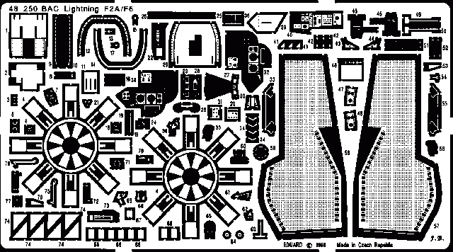 Eduard 48250 BAC Lightning F-2/ F6 1/48 (AIRFIX)