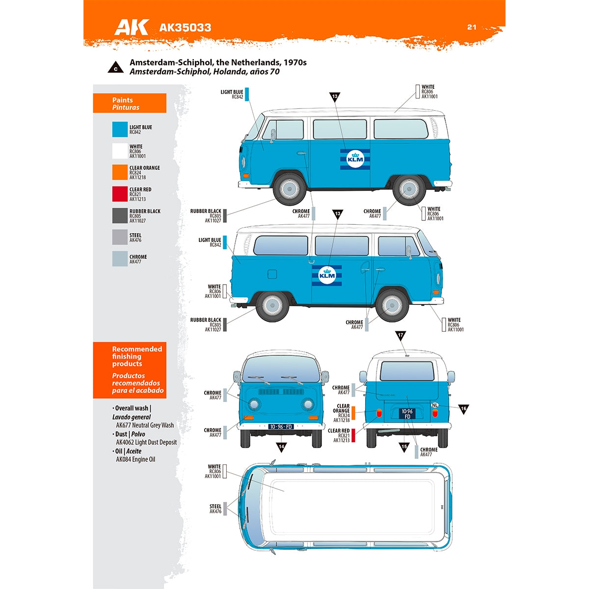 AK Interactive AK35033 T2 MODEL 1967 AIRPORT BUS 1/35 – image 18