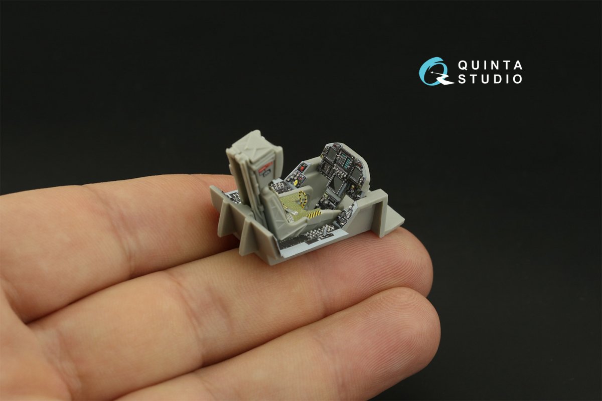 Quinta Studio QD48280 F/A-18C late 3D-Printed &amp;amp; coloured Interior on decal paper (HobbyBoss) 1/48 – immagine 5