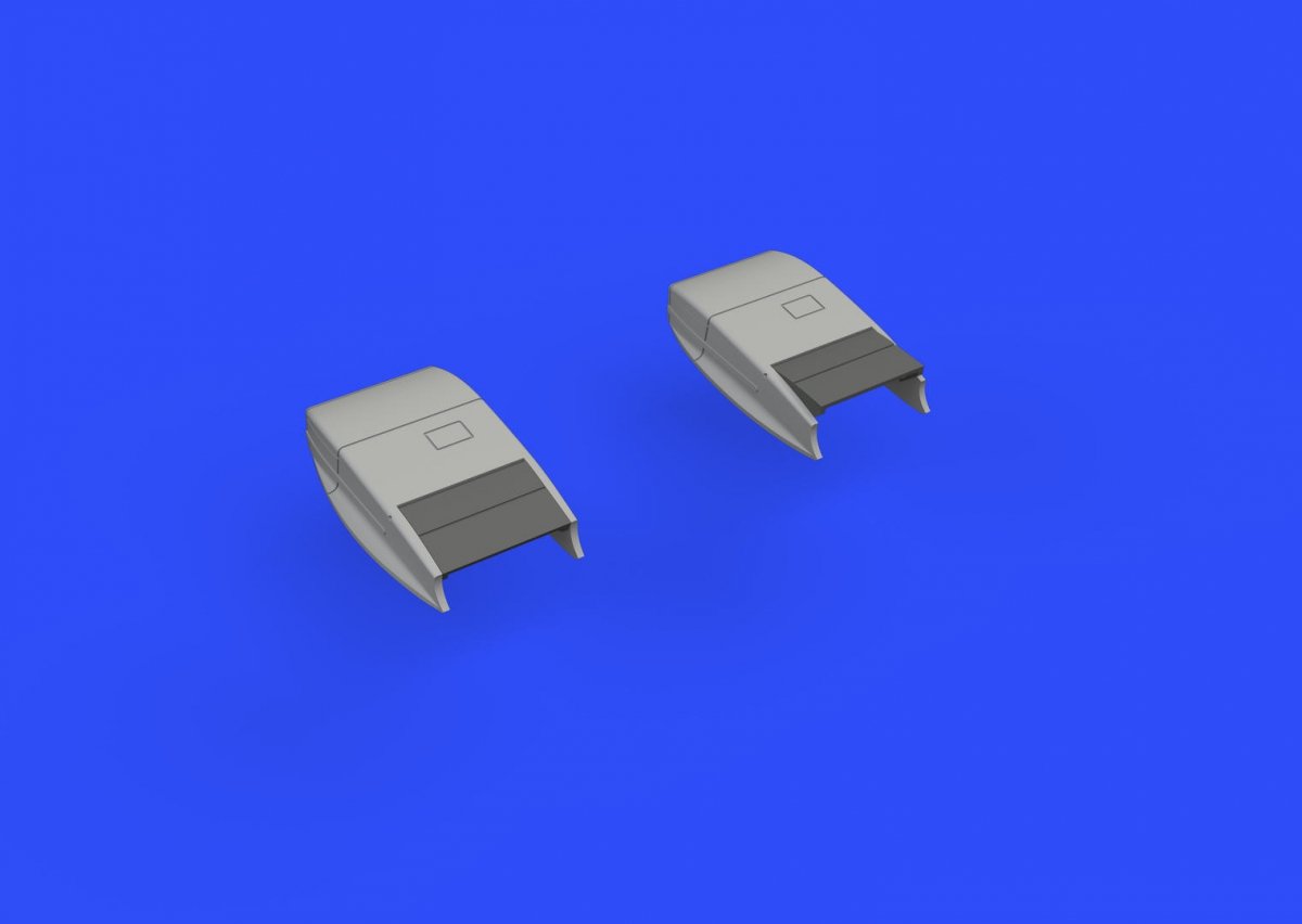 Carénages de radiateur Eduard 672173 Spitfire Mk. VIII / IX / XVI EDUARD 1/72