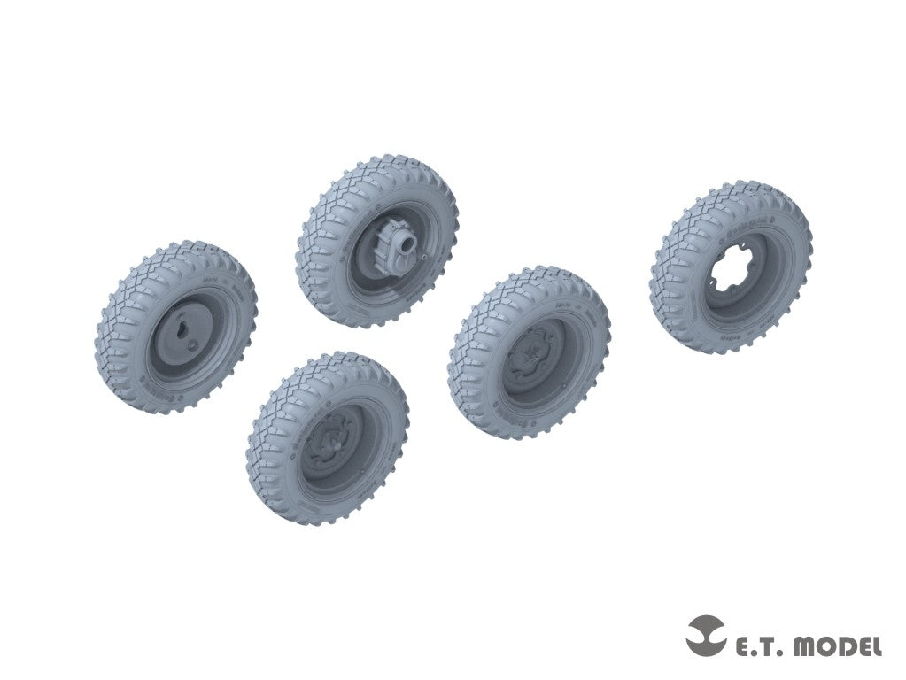 E.T. Model P35-136 WWII German Schwimmwagen Type166 Sagged wheels Wide For TAMIYA Kit 1/35 – immagine 2