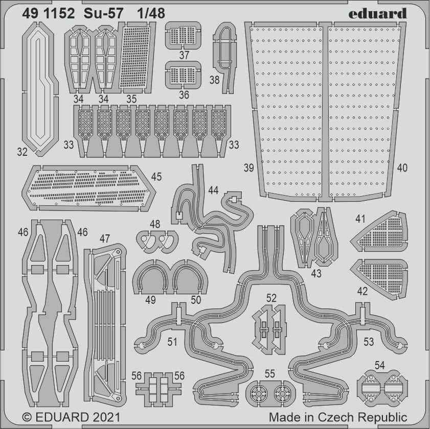 Eduard 491152 Su-57 for ZVEZDA 1/48