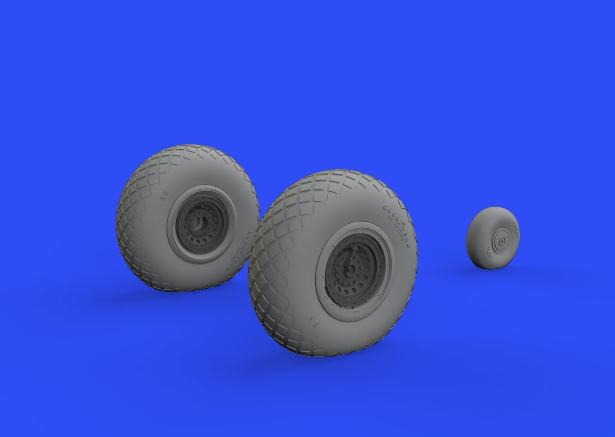 Eduard 6481020 B-17F wheels diamond tread EDUARD 1/48 – Bild 4