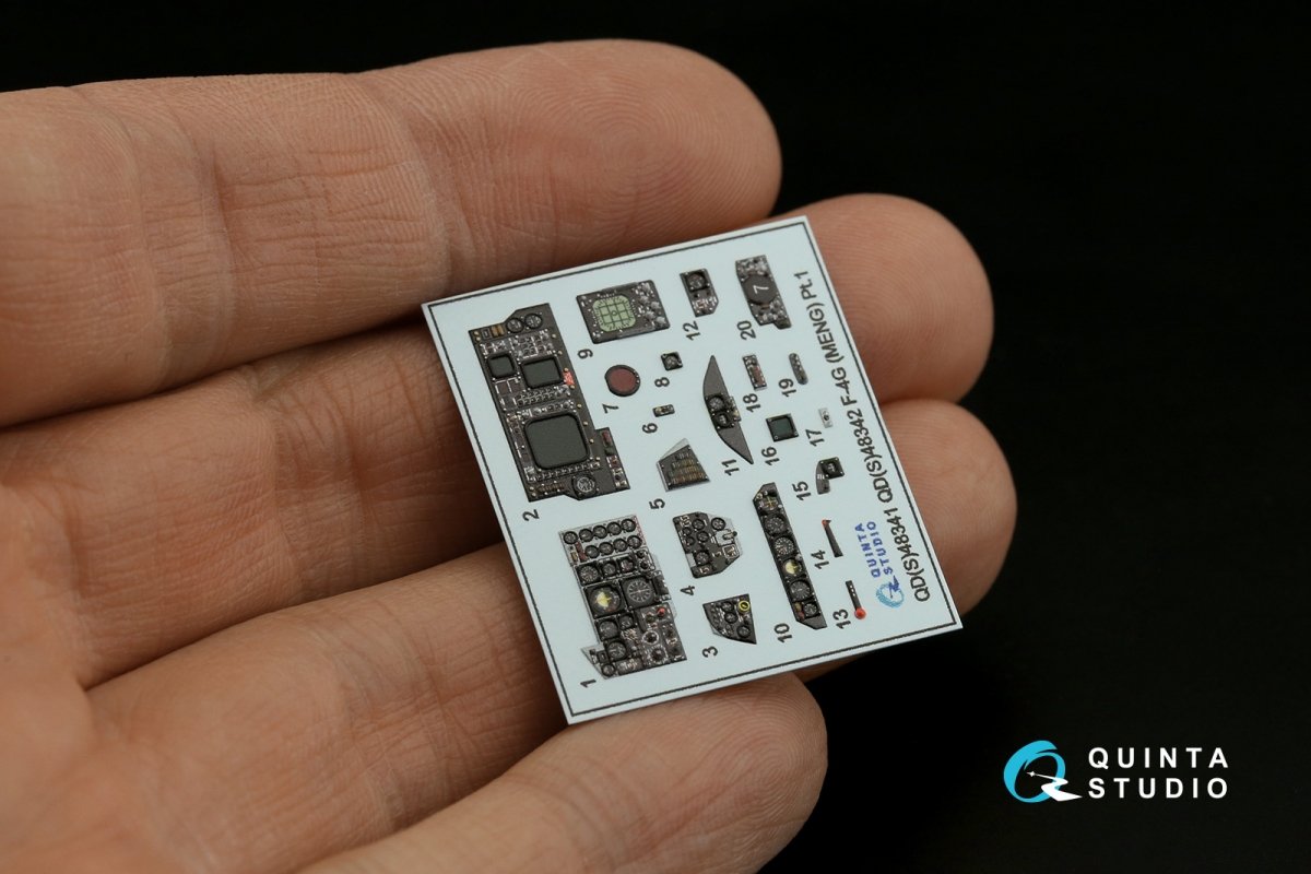 Intérieur imprimé en 3D et coloré sur papier décalcomanie Quinta Studio QDS-48341 F-4G (version initiale) (Petite version) 1/48 – image 11