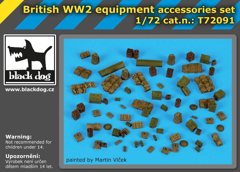 Black Dog T72091 British WW II equipment accessories set 1/72 – immagine 3
