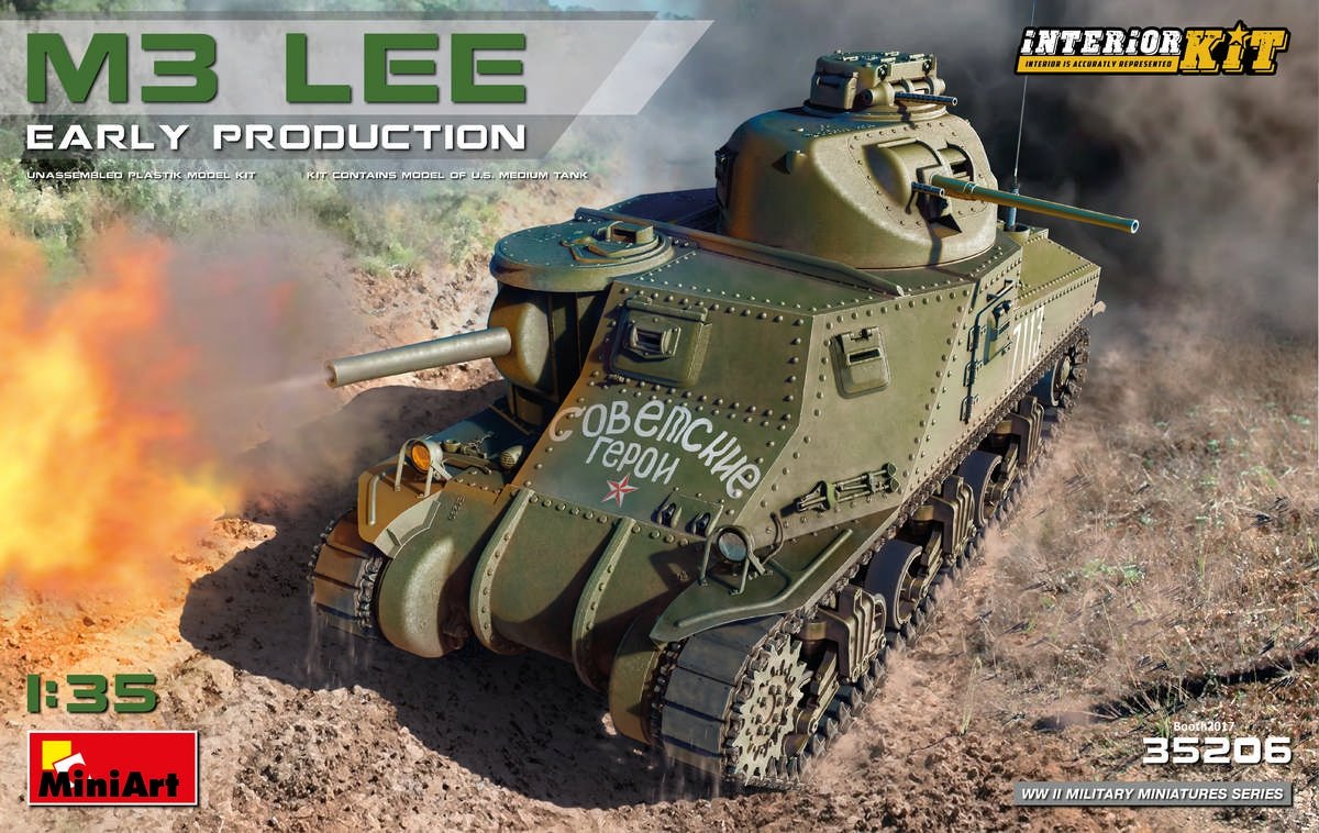 Miniart 35206 M3 Lee première production avec intérieur 1/35