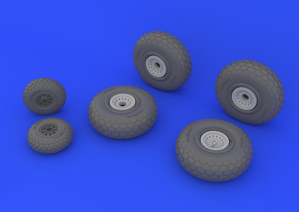 Eduard 648132 B-29 wheels 1/48 (REVELL) – zdjęcie 3