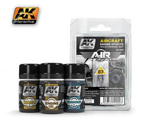 AK Interactive AK2000 KIT D&amp;#39;EFFETS DE VIEILLISSEMENT POUR MOTEURS D&amp;#39;AVION (SÉRIE AIR)