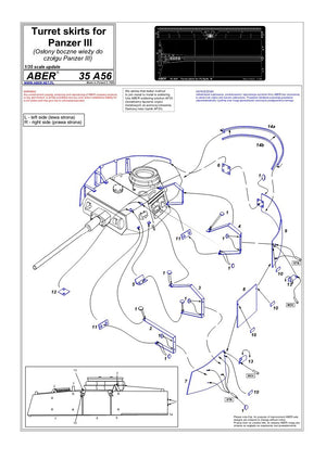 Aber 35A056 Couvercles de tourelle pour PzKpfw III (1/35) – image 4