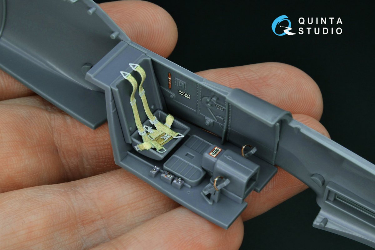 Quinta Studio QD48161 Bf 109G-10 3D-Printed &amp;amp; coloured Interior on decal paper (Eduard) 1/48 – Bild 4