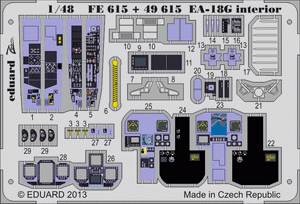 Eduard 49615 EA-18G interior S. A. 1/48 ITALERI