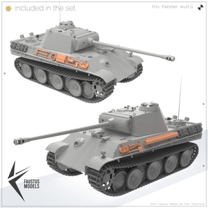 Faustus Models FM35020 Panther Tool Racks (Factory new) 1/35