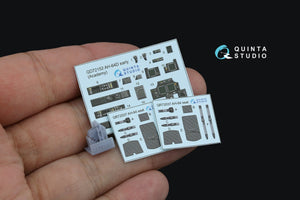 Quinta Studio QD+72152 AH-64D early 3D-Printed coloured Interior on decal paper (Academy)(with 3D-printed resin part) 1/72 – immagine 3