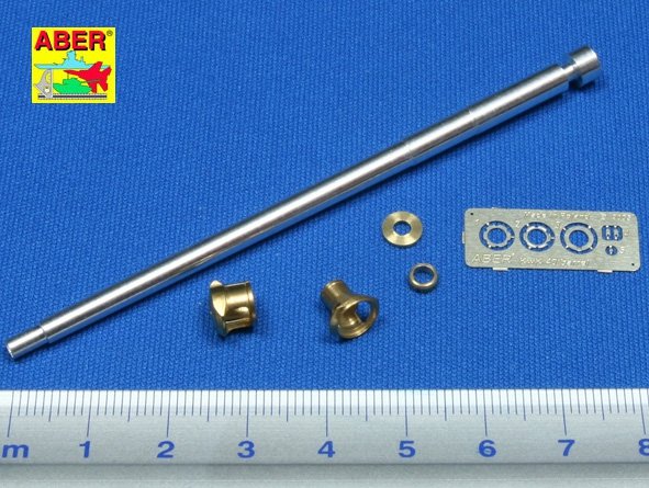 Aber 35L-046 German 75 mm Barrel for Kwk 40 L/48 with early model muzzle brake for Pz.Kpfw. IV Ausf.G late - Ausf.H 1/35 – immagine 2