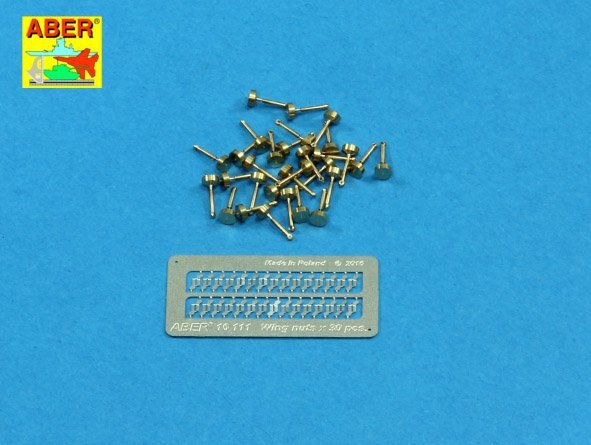 Aber 16111 Wing nuts PE nuts with turned bolt x 30 pcs. 1/16