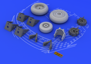 Eduard 648053 Su-27 wheels 1/48 (Academy) – Bild 3