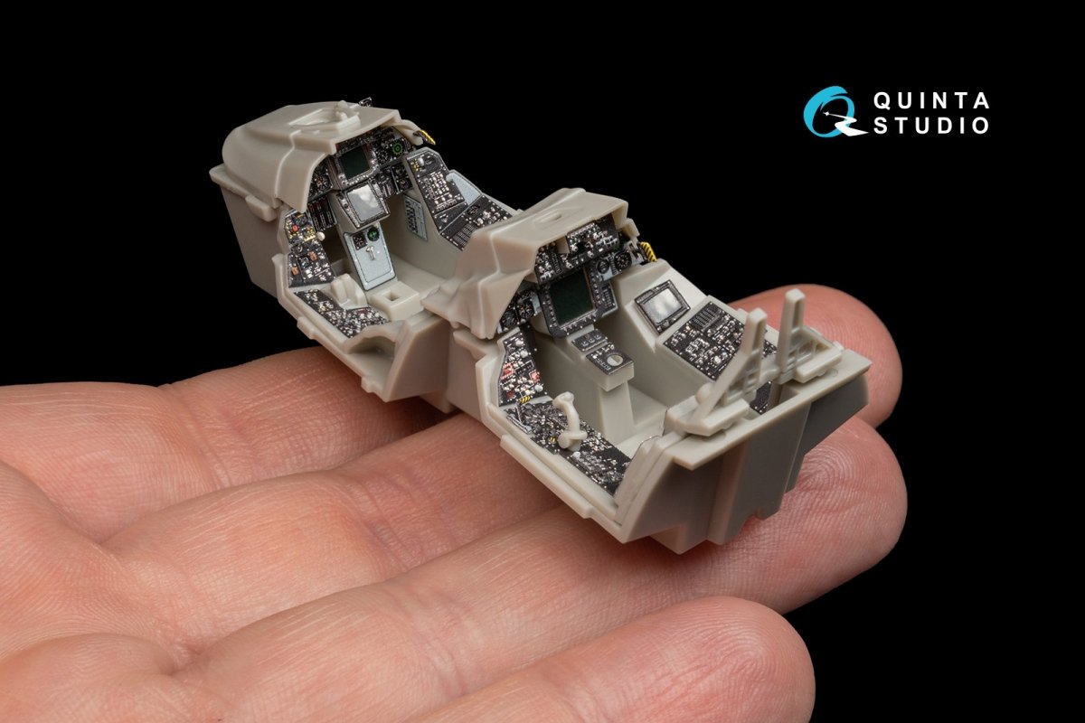 Intérieur imprimé en 3D et coloré sur papier décalcomanie Quinta Studio QD48231 F-14A Late (pour maquette Tamiya) 1/48 – image 7