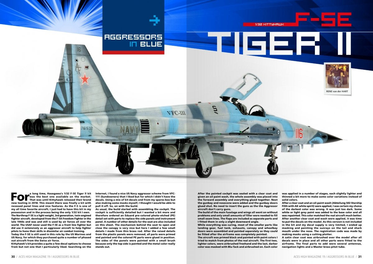 AK-Interactive AK2941 ACES HIGH 19: AGGRESSORS IN BLUE (English / Spanish) – immagine 5