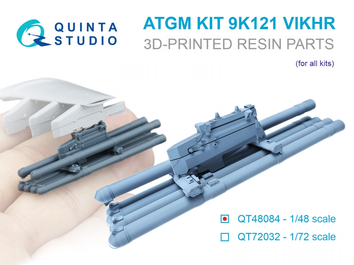 Quinta Studio QT48084 9K121 Vikhr ATGM, six-pack kit (for all kits) 1/48