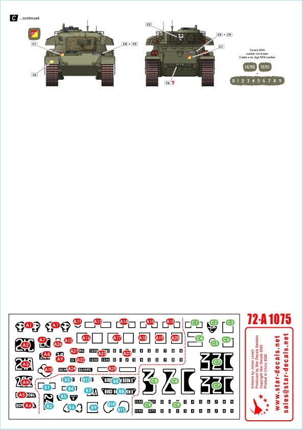 Star Decals 72-A1075 Australia in Vietnam # 1. Aussie Centurion Mk 5. 1/72 – Bild 2