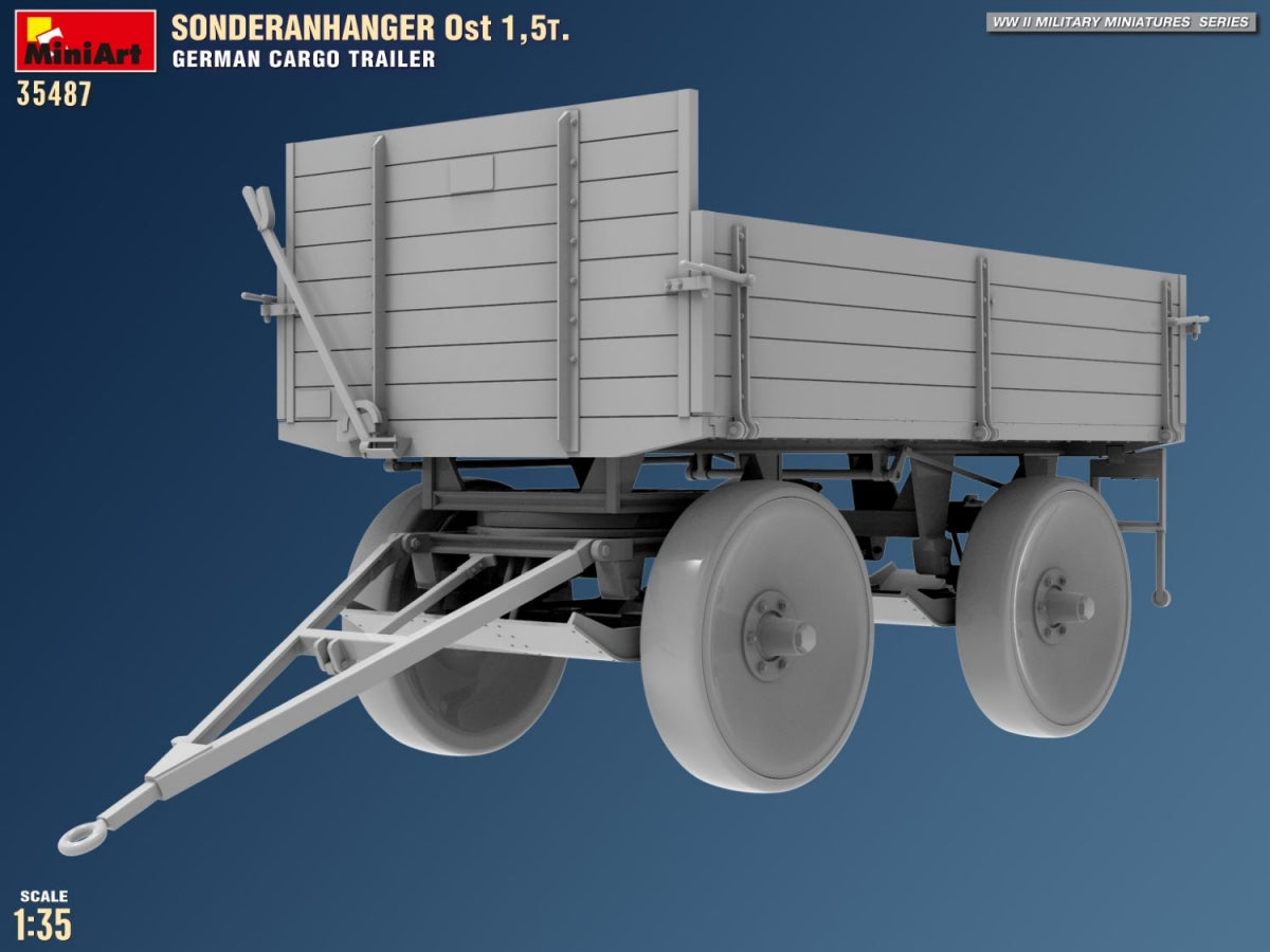 MiniArt 35487 Sonderanhanger 0st 1,5T. German Cargo Trailer 1/35 – Bild 9