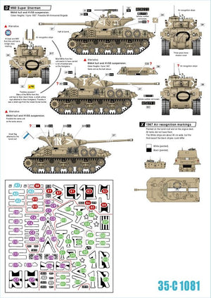 Star Decals 35-C1081 Reprint Israeli AFVs 5. M50 Super Sherman 1/35 – Bild 2