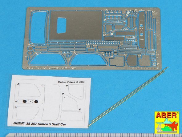 Aber 35257 Simca 5 Staff Car 1/35 – imagen 2