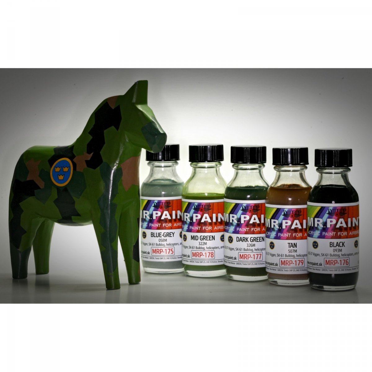 MR. Paint MRP-175 BLUE-GREY 058M Swedish Army 30ml – immagine 3