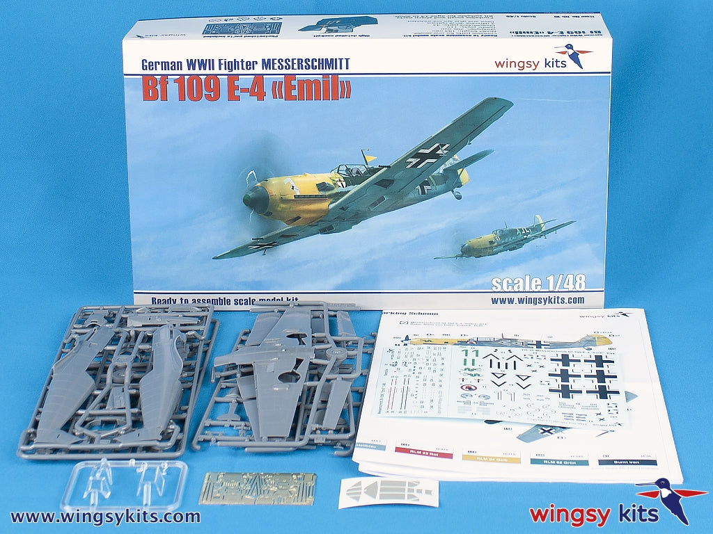 Wingsy Kits D5-10 German WWII Fighter MESSERSCHMITT Bf 109 E-4 1/48 – Bild 2