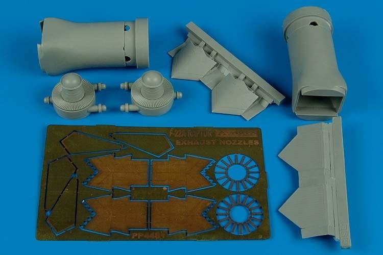 Buses d&amp;#39;échappement Aires 4481 F/A-22 Raptor - fermées 1/48 Hasegawa