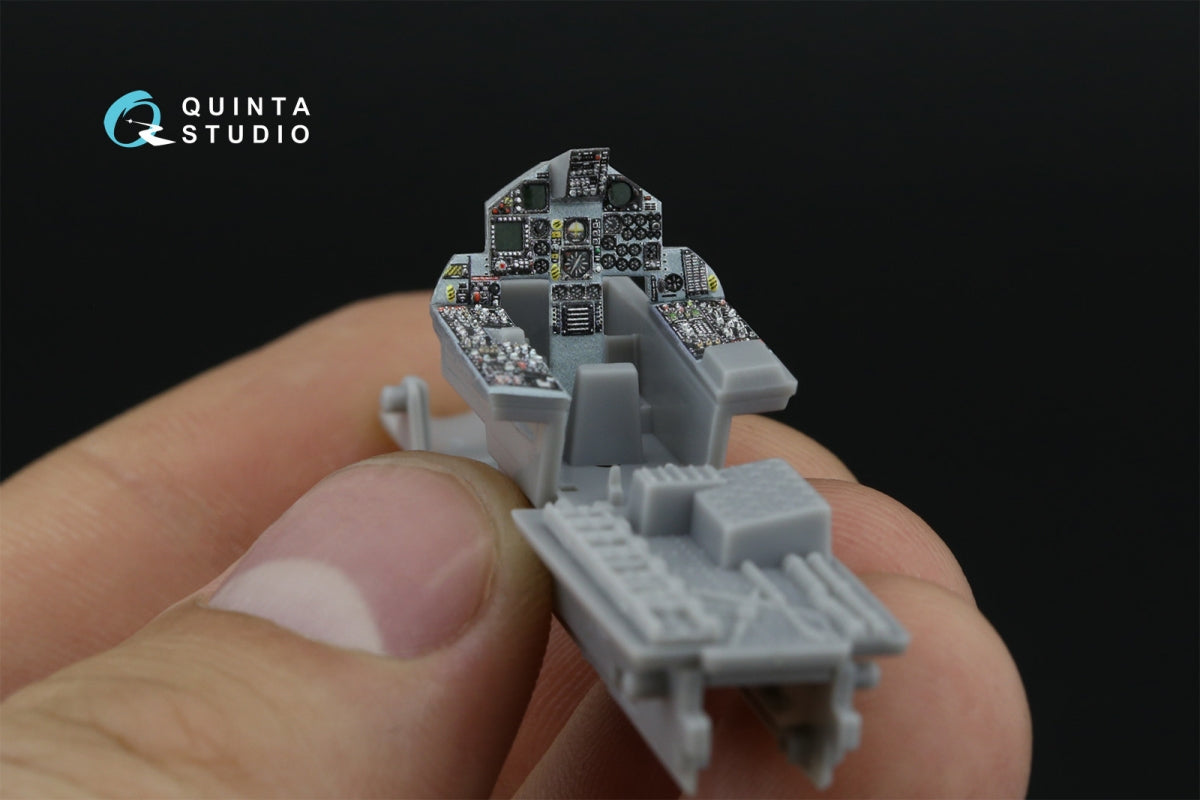 Quinta Studio QD72187 F-15C Late/J Late 3D-Printed &amp;amp; coloured Interior on decal paper (Fine Molds) 1/72 – immagine 10