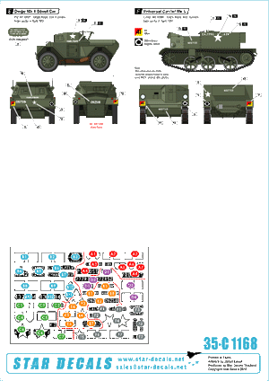 Star Decals 35-C1168 Commonwealth mix - Korean War 1950-53 1/35 – zdjęcie 2