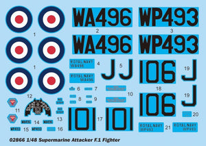 Trumpeter 02866 Supermarine Attacker F.1 Fighter 1/48 – Bild 5