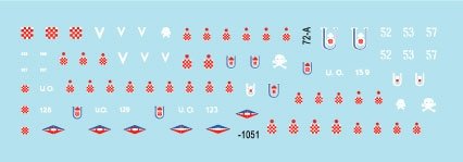Star Decals 72-A1051 Balkans Seconde Guerre mondiale n° 1. Croatie pendant la Seconde Guerre mondiale. Chars oustachis 1/72 – image 3