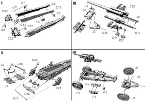 First To Fight PL089 SFH18 150mm Niemiecka Ciężka Haubica Polowa do Trakcji Mechanicznej 1/72 – immagine 2