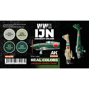 AK Interactive RCS115 WWII IJN Aircraft Colors 4x17ml – immagine 2
