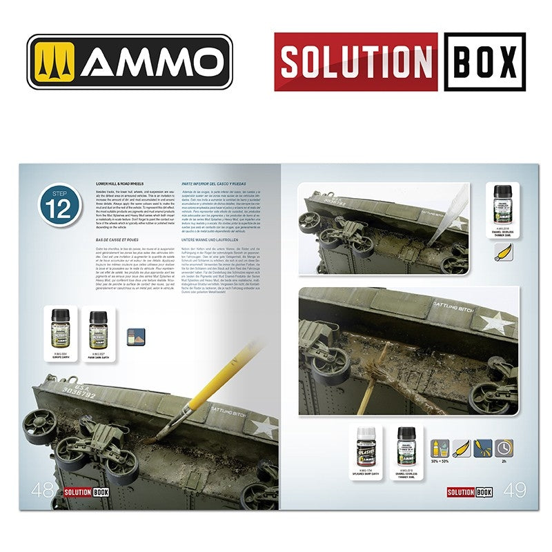 Ammo of Mig 6528 SOLUTION BOOK 22 - How to Paint WWII USA ETO Vehicles (Multilingual Book) – immagine 8