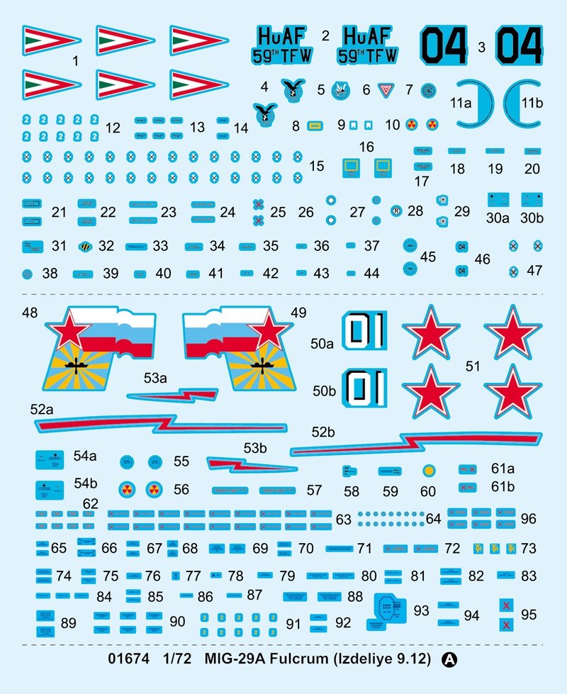 Trumpeter 01674 MIG-29A Fulcrum Izdeliye 9.12 – Bild 5