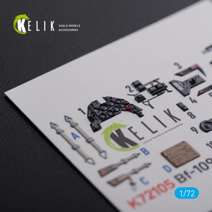 KELIK K72105 BF109 G-6 interior 3D decals for Tamiya kit 1/72 – image 5