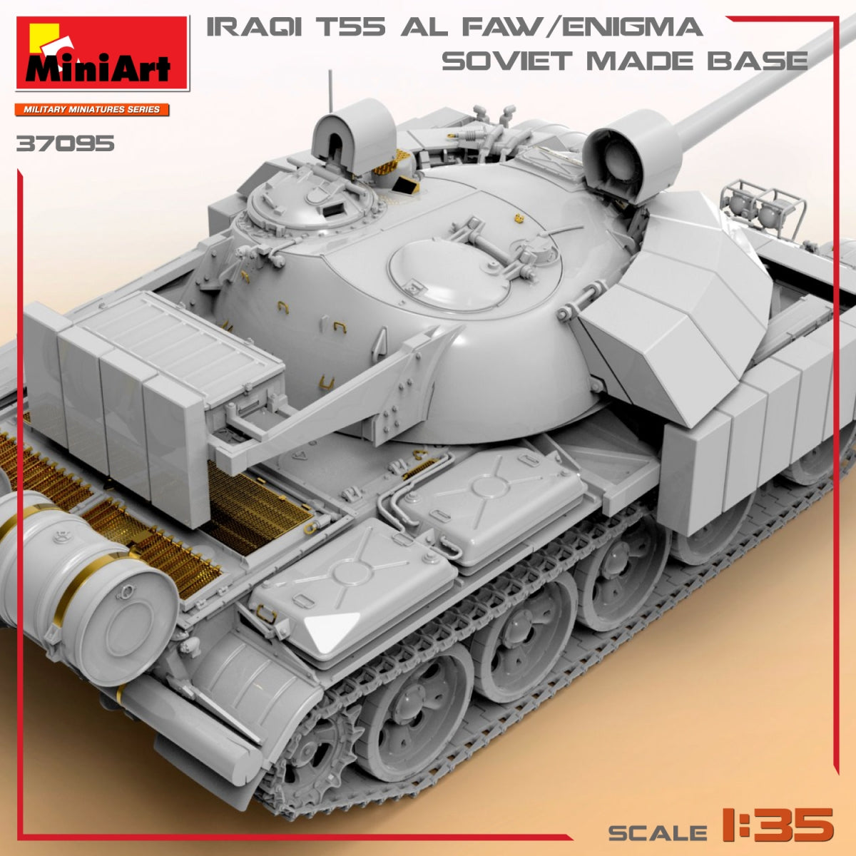 MiniArt 37095 IRAQI T-55 AL FAW/ENIGMA. SOVIET MADE BASE 1/35 – immagine 11